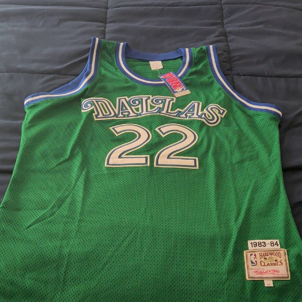 Mitchell & Ness Dallas Green/Blue #22 Hardwood Classics Jersey